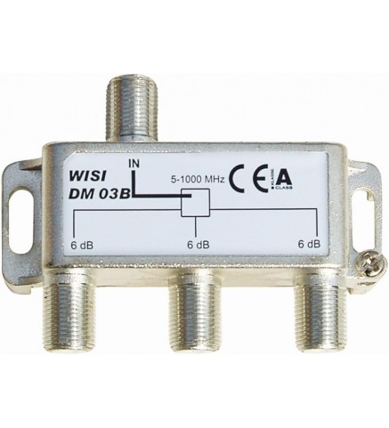 WISI德國偉視 三分配器,5.9dB損耗,5-1006兆赫,F型 - DM03B