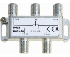 WISI德國偉視 四分配器,7.5dB損耗,5-1000兆赫,F型 - DM04B