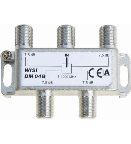 WISI德國偉視 四分配器,7.5dB損耗,5-1000兆赫,F型 - DM04B