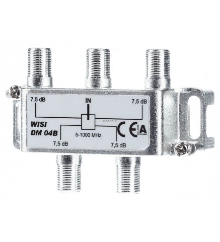 WISI德國偉視 四分配器,7.5dB損耗,5-1000兆赫,F型 - DM04B