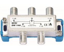 WISI德國偉視 四功分器,7.8dB損耗,47-2300兆赫 - DM14