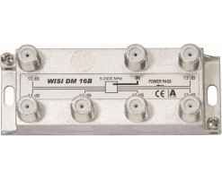 WISI德國偉視 六功分器,17.5dB損耗,5-2400兆赫 - DM16B