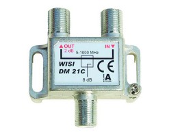 WISI德國偉視 一分支器,插入損耗2dB,分支損耗8dB,4-862兆赫 - DM21C