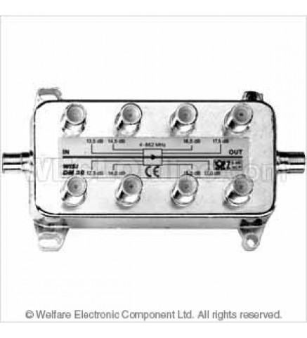 WISI德國偉視 八分支器,插入損耗6.7dB,分支損耗17.5dB,4-862兆赫 - DM38