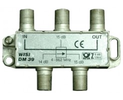 WISI德國偉視 三分支器,插入損耗1.9dB,分支損耗16dB,4-862兆赫 - DM39