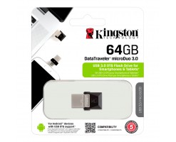 Kingston 金士頓DataTraveler® microDuo 隨身碟 - DTDUO3/64GB