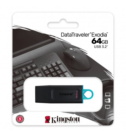Kingston 金士頓 DataTraveler Exodia USB 隨身碟 64GB - DTX/64GB