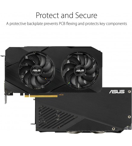 ASUS 華碩 GeForce RTX 2060 超頻 6G GDDR6 雙風扇 EVO 版顯示卡 - DUAL-RTX2060-O6G-EVO