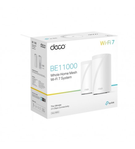 TP-LINK BE11000 全家庭 Mesh WiFi 7 系統/路由器 - Deco BE65(2-pack)