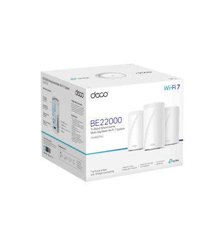 TP-LINK BE22000 三頻全家庭 Mesh WiFi 7 系統/路由器 - Deco BE85(3-pack)