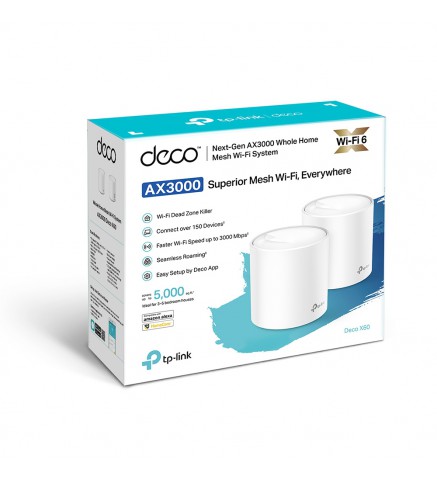 TP-LINK AX3000 完整家庭Mesh Wi-Fi系統 - Deco X60(2-pack)