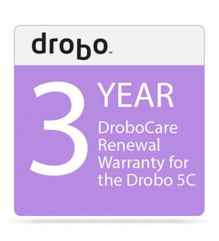 Drobo 5C 的 Drobo 3 年 DroboCare 續訂保修 - Drobo 5C 3Yr. DroboCare