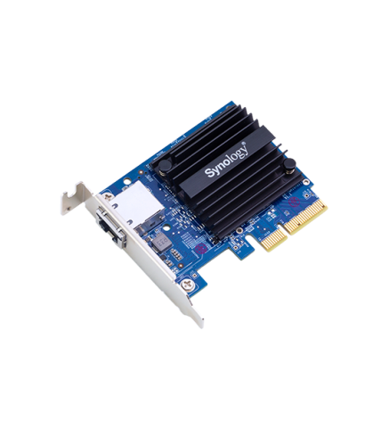 Synology 群暉科技具備單一連接埠，適用於 Synology 伺服器的高速 10GBASE-T/NBASE-T 擴充卡/網路卡 - E10G18-T1
