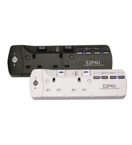 EIGHT USB頭拖板 - E2P4U WHITE