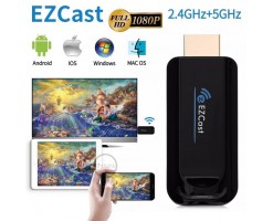 EZCast  - 5G 無線雙頻電腦手機鏡像投影器接駁電視棒 螢幕輸出 USB 電源 - EZCast 1A 5G