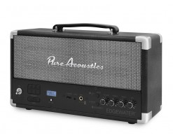 Pure Acoustics 無線立體聲揚聲器 - 黑色 - EdgeWater Black/ Brown