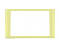 FYM-孖位淺黃色飾框-飄雪系列 孖位飾框/ 面板-F27002MY