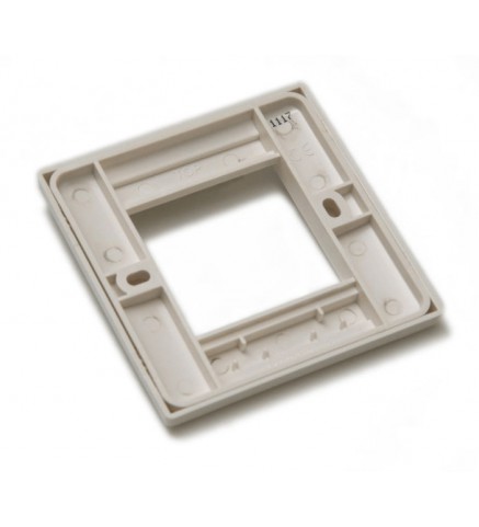 FYM-1個Gang Euro安裝板（50mm x 50mm）(白色)-冰川系列-F2797