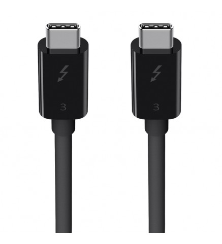 BELKIN貝爾金 - Thunderbolt™ 3 連接線 (USB Type-C, 100W / 0.8米) - F2CD084BT0.8MBK