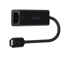 BELKIN貝爾金 - USB-C 轉千兆位元乙太網路轉接器 - F2CU040BTBLK