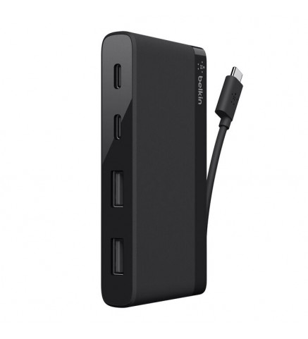 BELKIN貝爾金 USB-C 4 連接埠迷你集線器（USB Type-C） - F4U090BTBLK