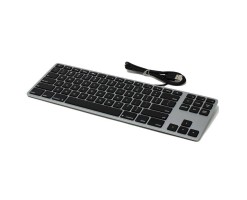 Matias - 適用於 Mac 的有線鋁製 Tenkeyless 鍵盤 - 黑色 - FK308B
