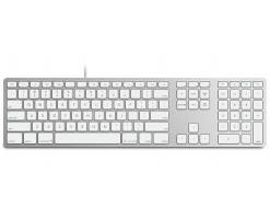 Matias - 適用於 Mac 的 RGB 背光有線鋁製鍵盤 - 銀色 - FK318LS