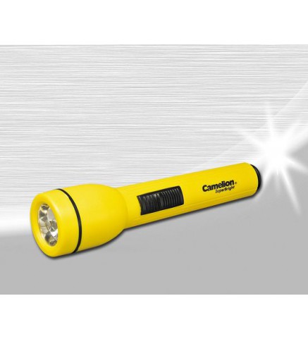 Camelion - 手電筒 0.5Watt 塑料手電筒 - 黃色 - FL1L2AA-2R6P