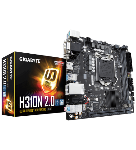 技嘉 GIGABYTE Intel H310超耐久主機板 - GA-H310N 2.0