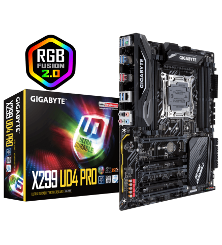 技嘉 GIGABYTE Intel X299 超耐久主機板搭載RGB Fusion - GA-X299 UD4 PRO