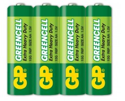 超霸電池 GP 碳性 Greencell 2A 4粒收縮裝  - GPPCC15KC249