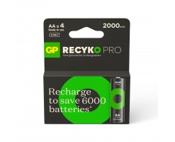 GP超霸 綠再專業充AA充電電池2000mAh (4粒裝) - GPRHC212B340