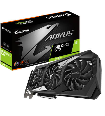 技嘉 GIGABYTE AORUS GeForce® GTX 1660 Ti 6G 電腦顯示卡 - GV-N166TAORUS-6GD