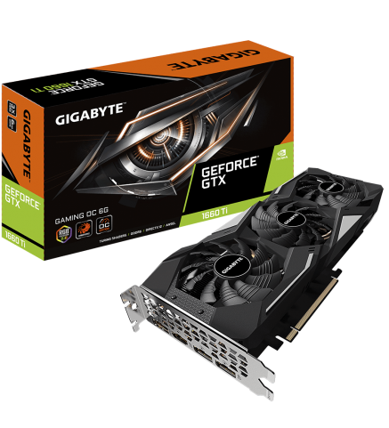 技嘉 GIGABYTE GeForce® GTX 1660 Ti GAMING OC 6G電腦顯示卡 - GV-N166TGAMING OC-6GD