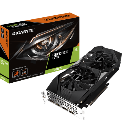 技嘉 GIGABYTE GeForce® GTX 1660 Ti WINDFORCE OC 6G 電腦顯示卡 - GV-N166TWF2OC-6GD