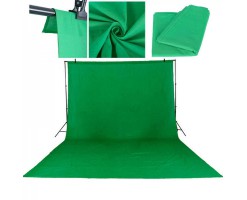 Phottix - Green Seamless Photography Backdrop Muslin (3X6M)