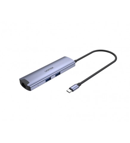 UNITEK優越者 - USB3.0 轉 4 端口集線器，黑色帶電源端口 (Micro USB) - H1112F