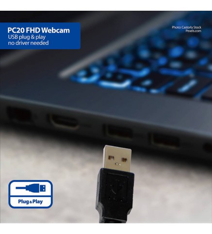 Phottix - PC20 Full HD Webcam 全高清廣角視像鏡頭 - HD PC20