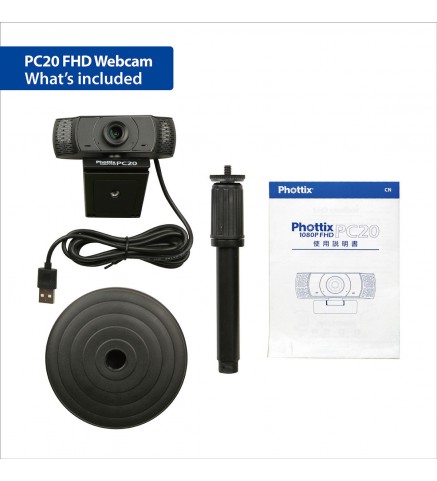 Phottix - PC20 Full HD Webcam 全高清廣角視像鏡頭 - HD PC20