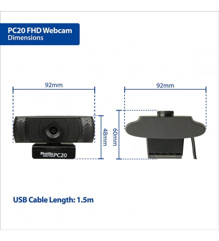 Phottix - PC20 Full HD Webcam 全高清廣角視像鏡頭 - HD PC20