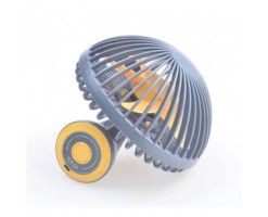 HongPAI - Mushroom design fan (USB charging) - Grayish yellow - HP-851