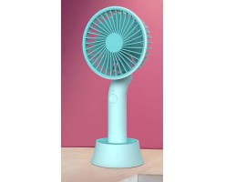 HongPAI - Upright portable fan (with stand base) (pink blue) - HP-852