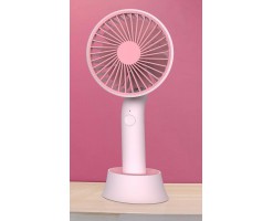HongPAI - Upright portable fan (with stand base) (Pink Red) - HP-852