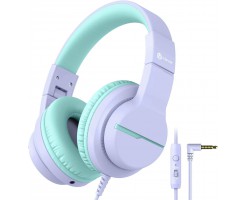 iClever HS19 Kids Headphones with Mic - HS19 Purple