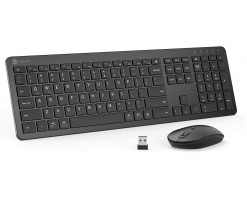 iClever WiFi 無線超薄鍵盤連滑鼠組合 黑色 - IC-GK08-BK 黑色