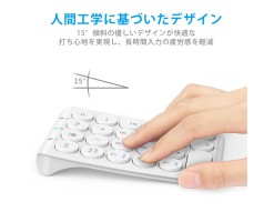 iClever Portable bluetooth numeric keyboard (white) - IC-KP08黑色/白色 藍牙