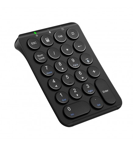 iClever 便攜式藍牙數字鍵盤 (黑色) - IC-KP08黑色/白色 藍牙