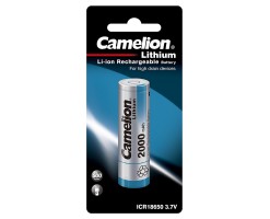 Camelion - 18650 鋰離子充電池 2000mAh - ICR18650-2000MAH ( 平頭 )