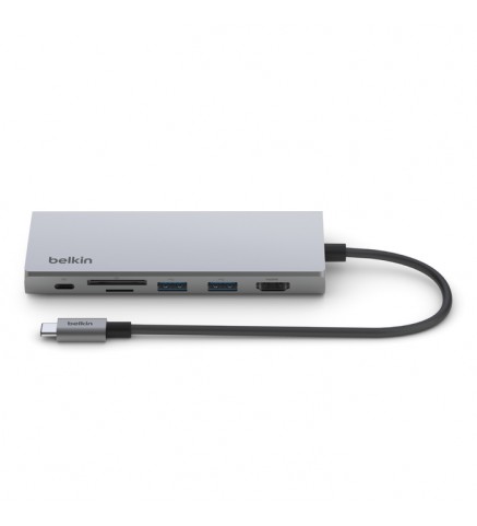 BELKIN貝爾金 - Connect USB-C® 7 合 1 多埠轉接器 - INC009BTSGY