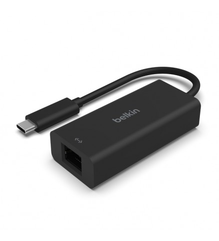 BELKIN貝爾金 - Connect USB-C 至 2.5 Gb 乙太網路轉接器 - INC012BTBK